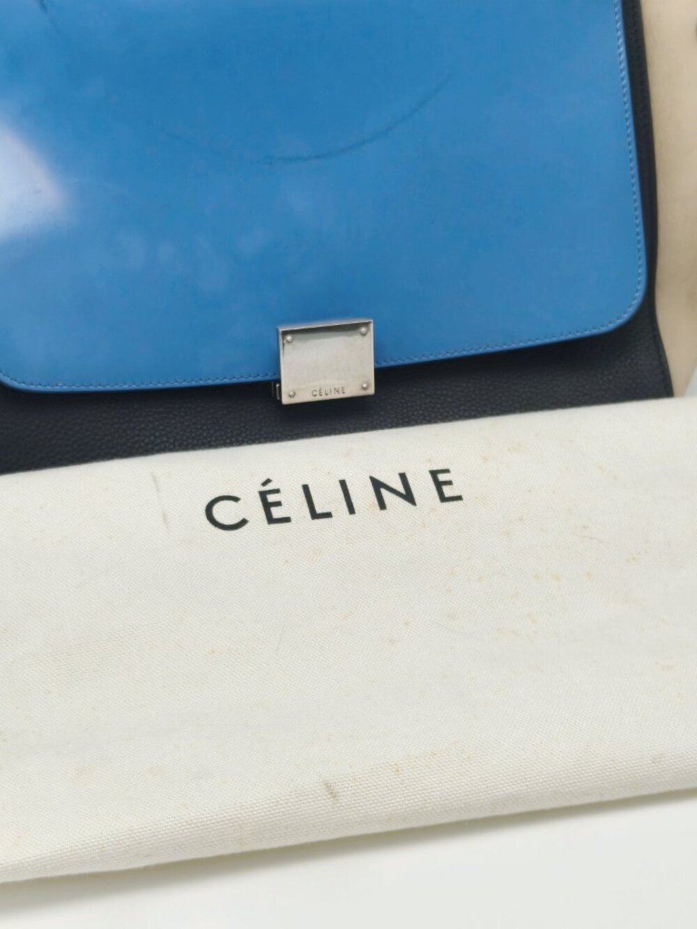 Celine Trapeze Medium Leather Top Handle & Crossbody Bag - Picture 9 of 16